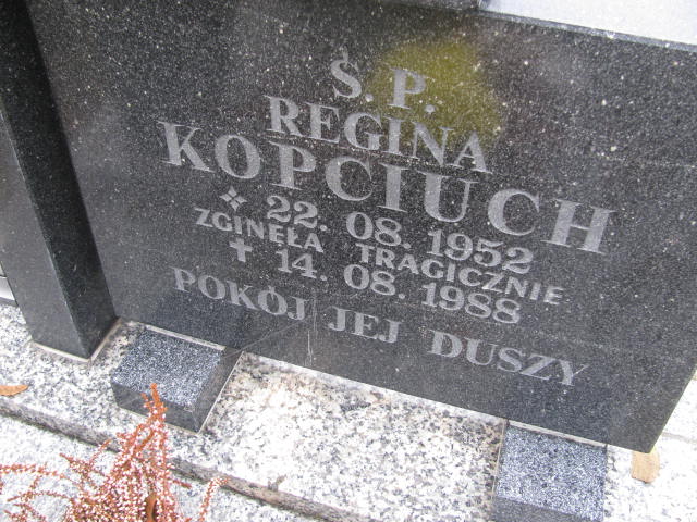 Zbigniew Kopciuch 1948 Otyń - Grobonet - Wyszukiwarka osób pochowanych