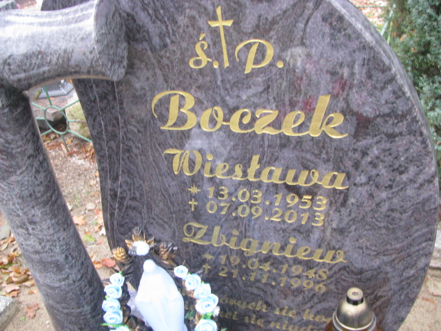 Zbigniew Boczek 1948 Otyń - Grobonet - Wyszukiwarka osób pochowanych