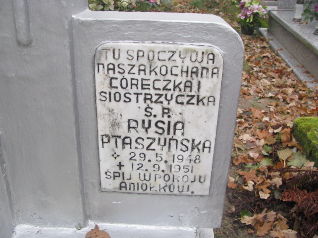 Grób Ryszarda Ptaszyńska 