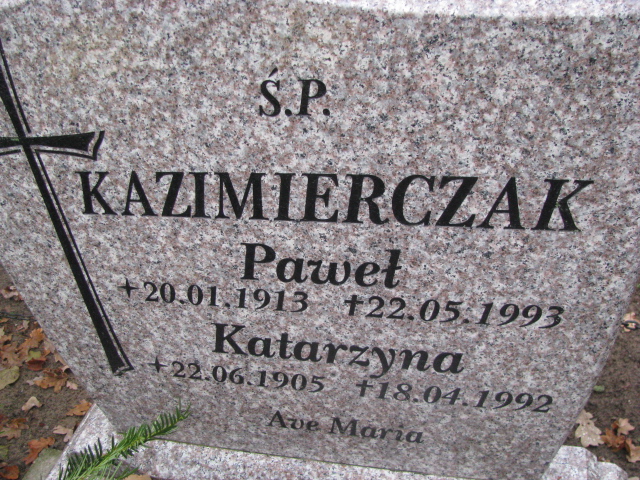 Katarzyna Kazimierczak 1905 Otyń - Grobonet - Wyszukiwarka osób pochowanych