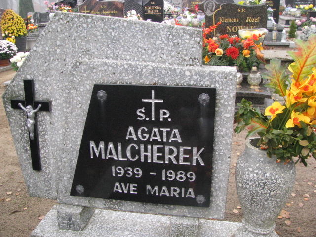 Agata Malcherek 1938 Otyń - Grobonet - Wyszukiwarka osób pochowanych