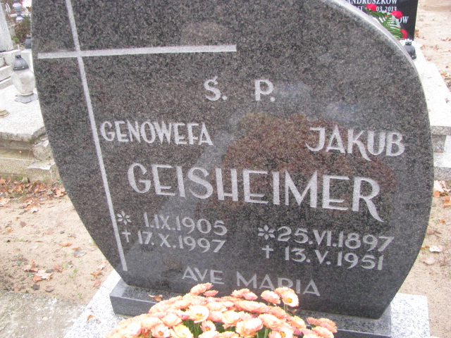 Jakub Geisheimer 1897 Otyń - Grobonet - Wyszukiwarka osób pochowanych