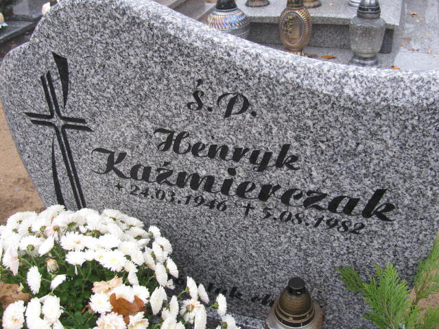 Henryk Kaźmierczak 1946 Otyń - Grobonet - Wyszukiwarka osób pochowanych