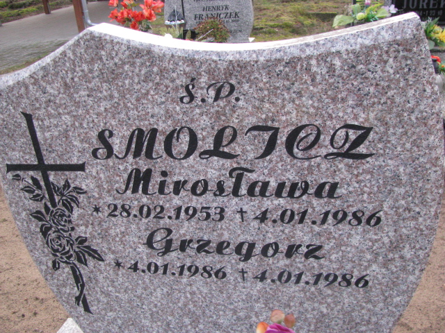 Grzegorz Smolicz 1986 Otyń - Grobonet - Wyszukiwarka osób pochowanych