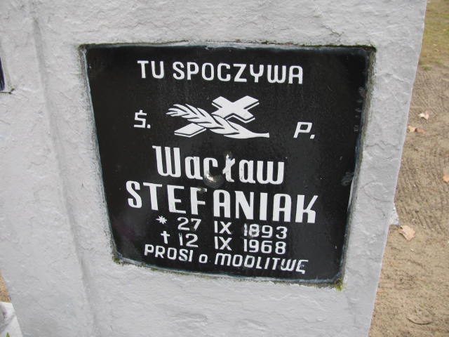 Grób Wacław Stefaniak