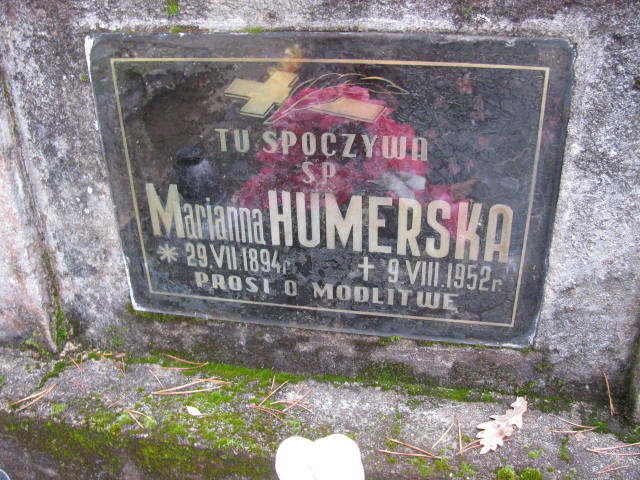 Grób Marianna Humerska 