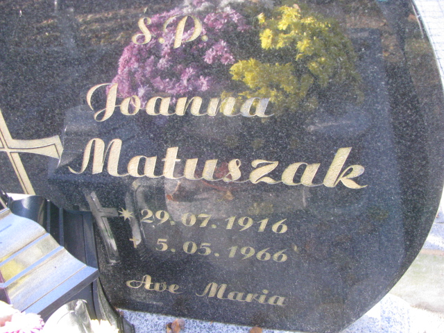 Grób Joanna Matuszak