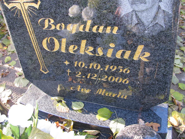 Bogdan Oleksiak 1956 Otyń - Grobonet - Wyszukiwarka osób pochowanych